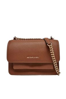 Borsa a spalla clarie cognac in pelle Michael Kors | 30T4GC7L3T230